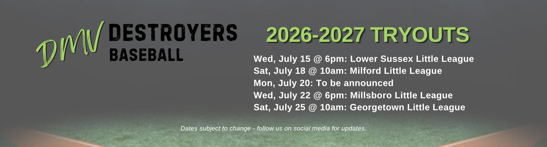 2026-2027 Tryouts
